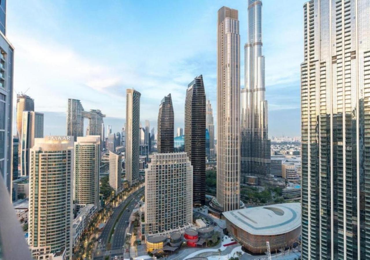 High-Floor 2 Bedroom Premium Apt And Burj Khalifa Views By Vibel Dubai Luaran gambar