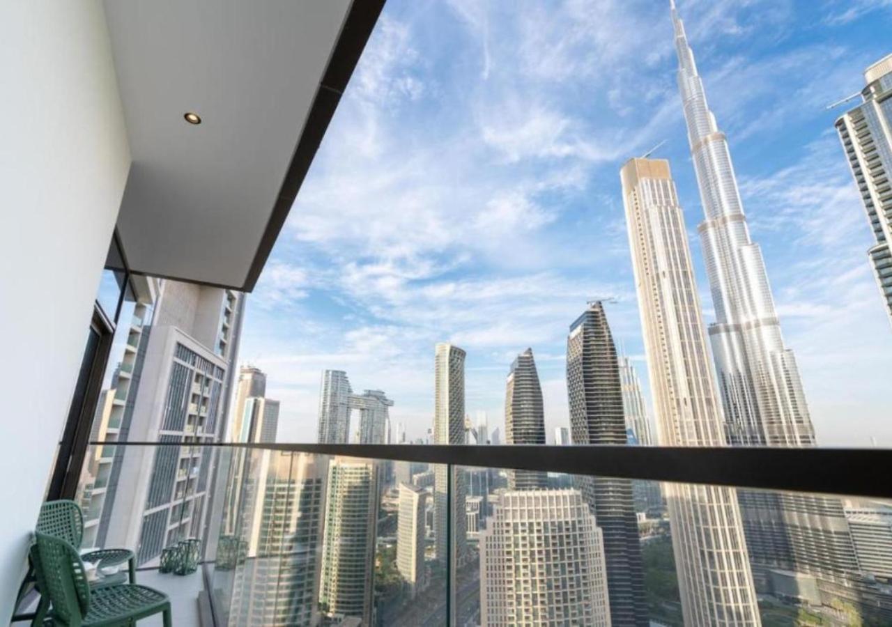 High-Floor 2 Bedroom Premium Apt And Burj Khalifa Views By Vibel Dubai Luaran gambar