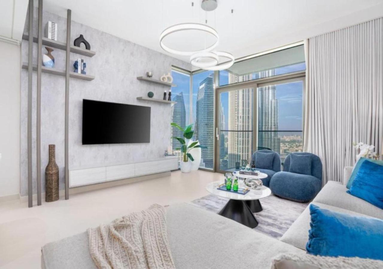 High-Floor 2 Bedroom Premium Apt And Burj Khalifa Views By Vibel Dubai Luaran gambar